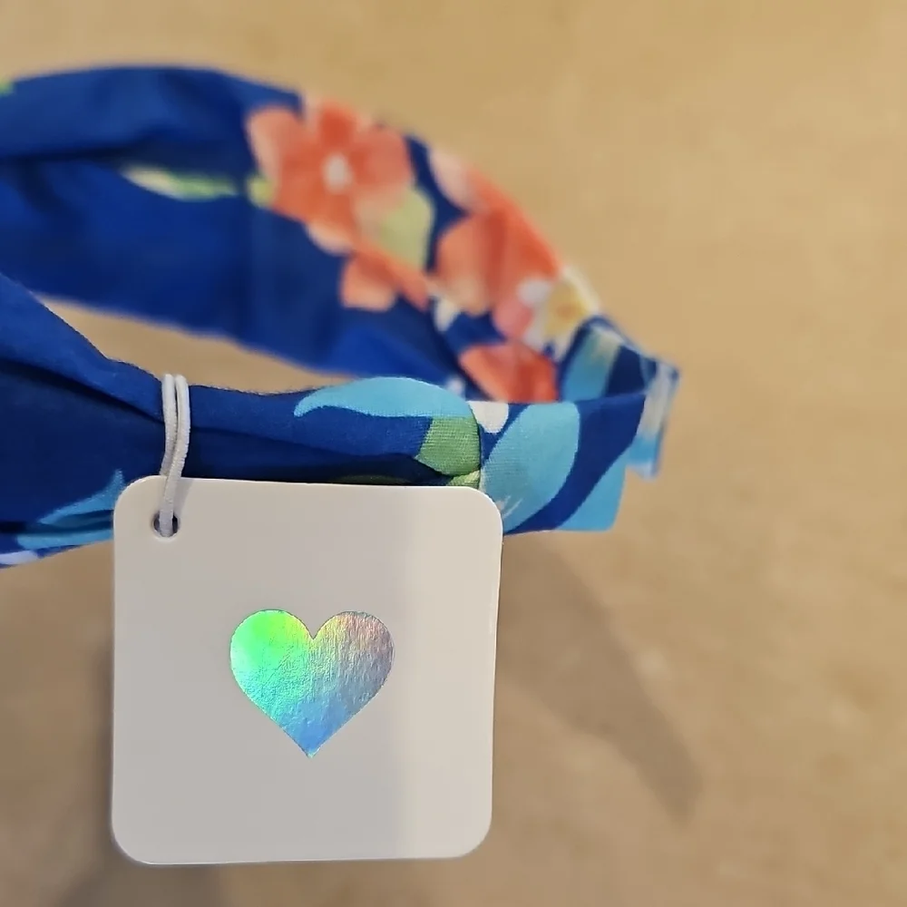 The Children's Place Blue Floral Headband NWT - Picture 2 of 6